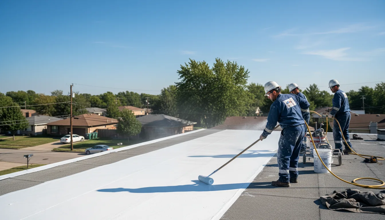 Commercial roof coating in Taft, TX near me